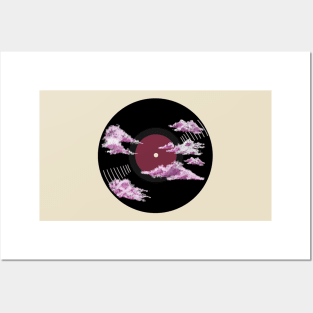 Vinyl Record - Pink clouds Posters and Art